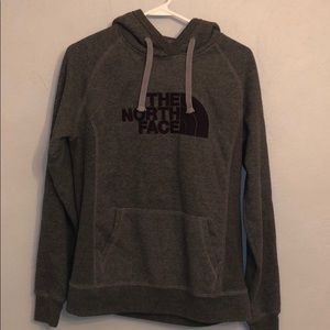 Gray north face sweatshirt